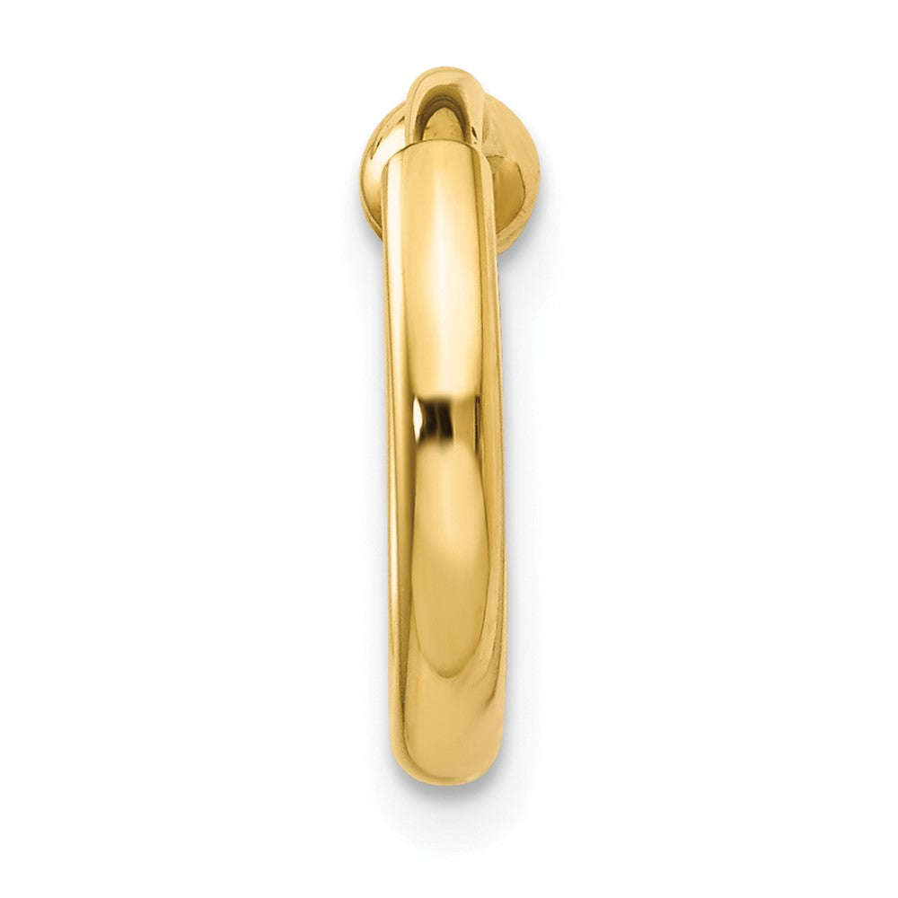 Single 14k Non-Pierced Hoop Earring