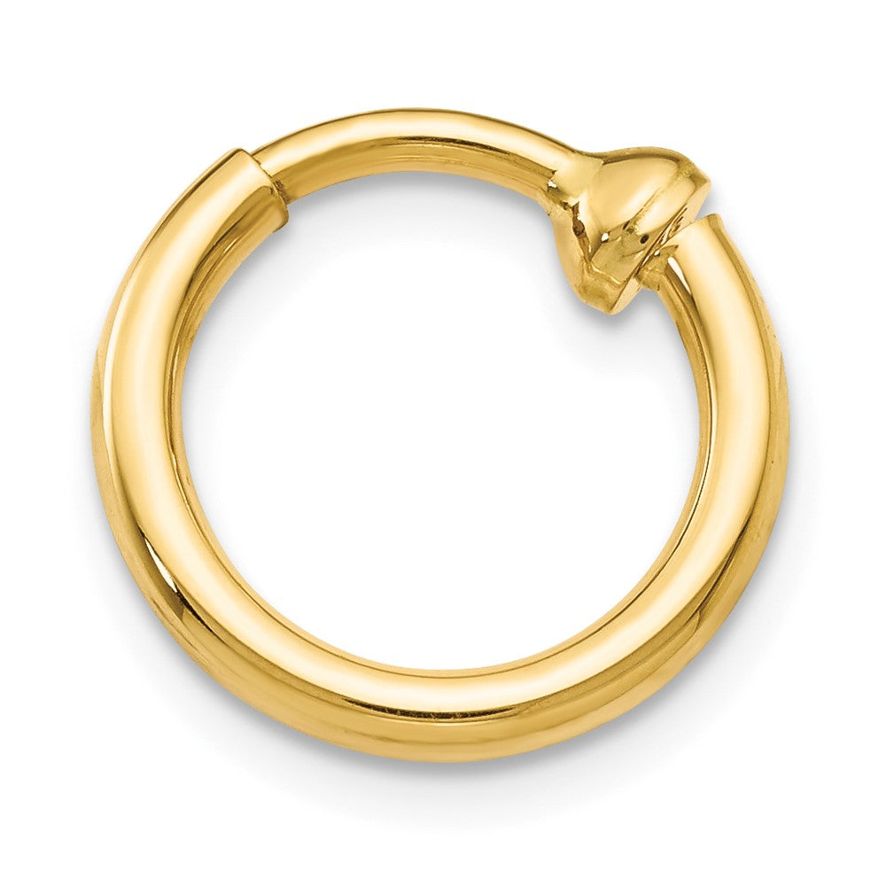 Single 14k Non-Pierced Hoop Earring