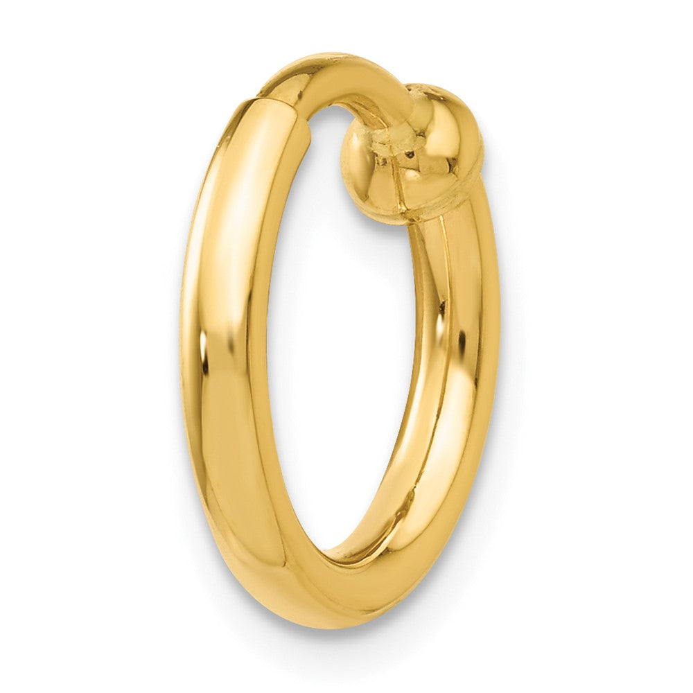 Single 14k Non-Pierced Hoop Earring