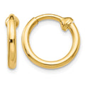 14k Non-Pierced Hoop Earrings
