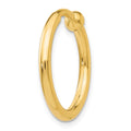 Single 14k Non-Pierced Hoop Earring