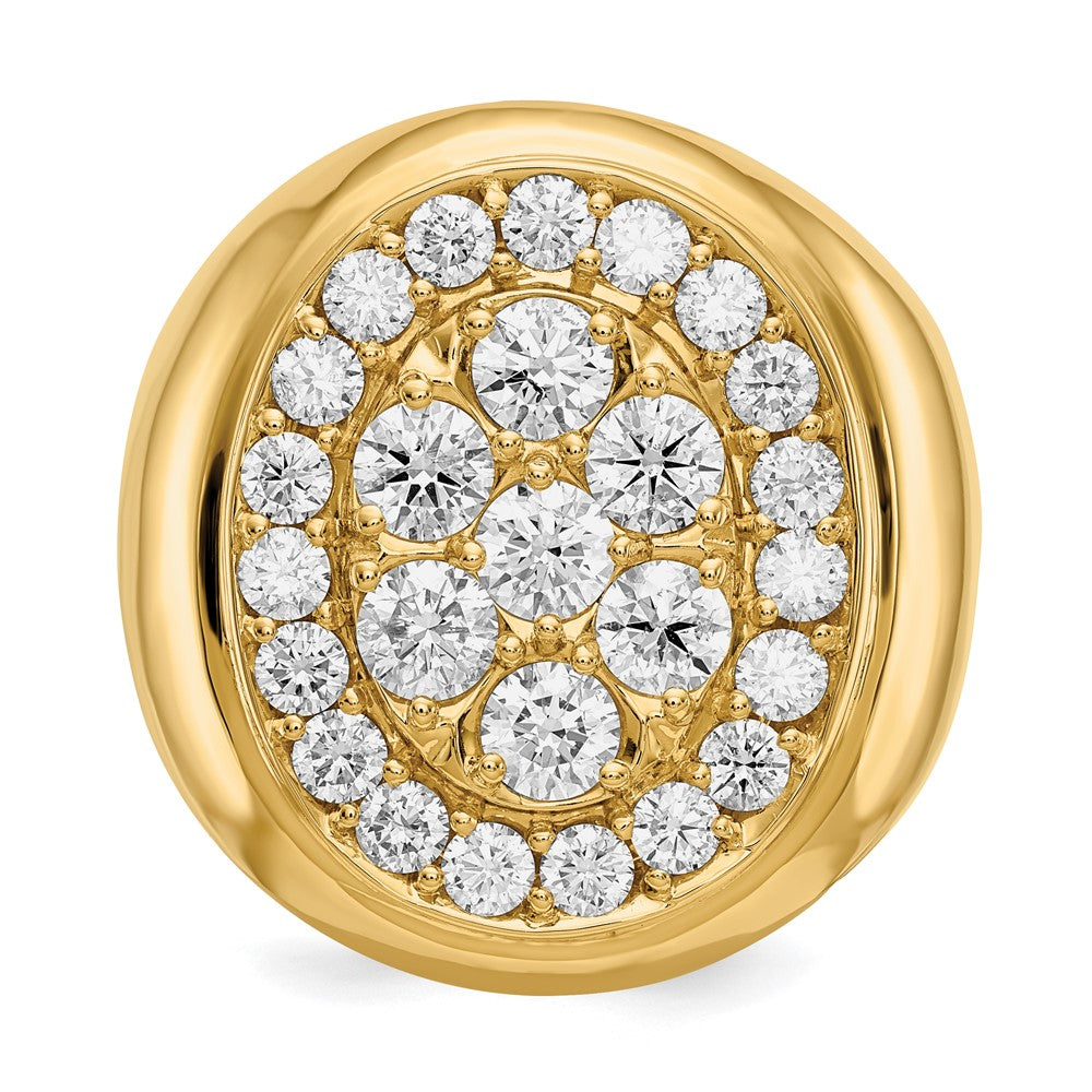 14k A Diamond men's ring