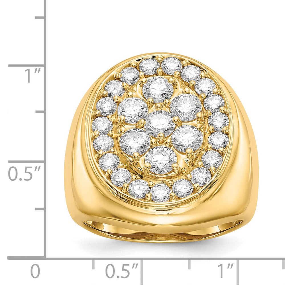 14k AAA Diamond men's ring