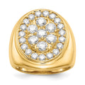 14k A Diamond men's ring