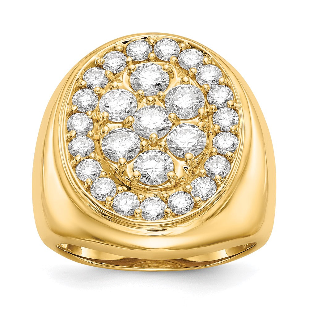 14k A Diamond men's ring