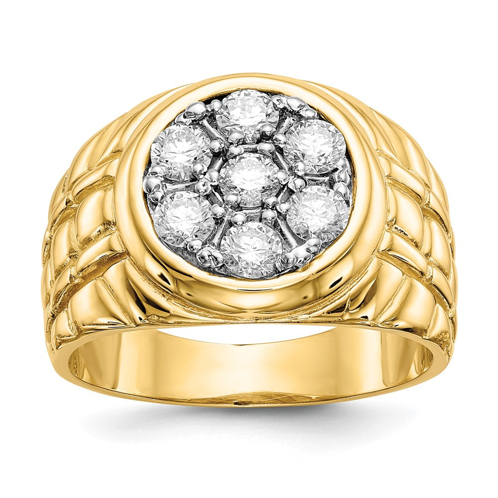 14k A Diamond men's ring