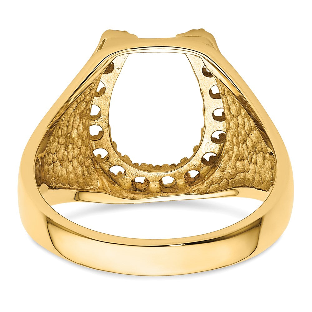 14k Mens Diamond Horseshoe Ring Mounting