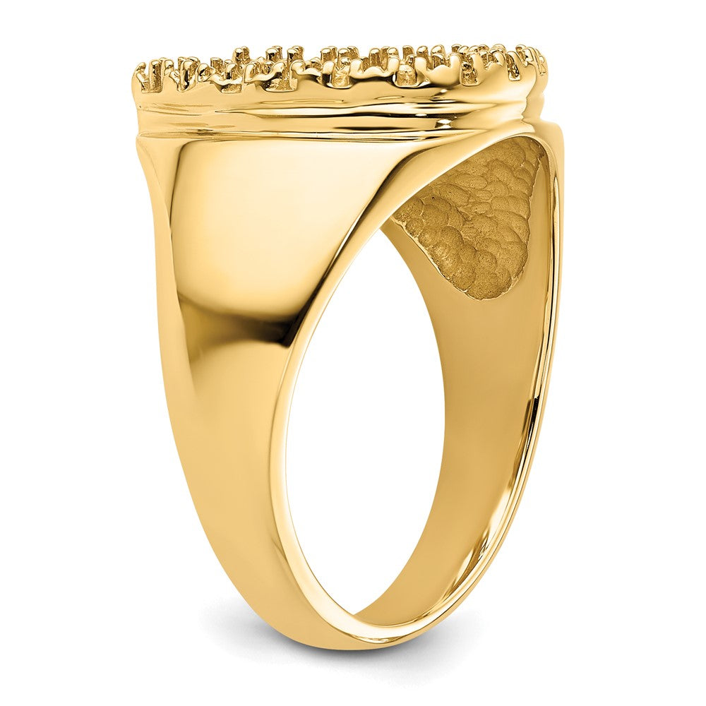 14k Mens Diamond Horseshoe Ring Mounting