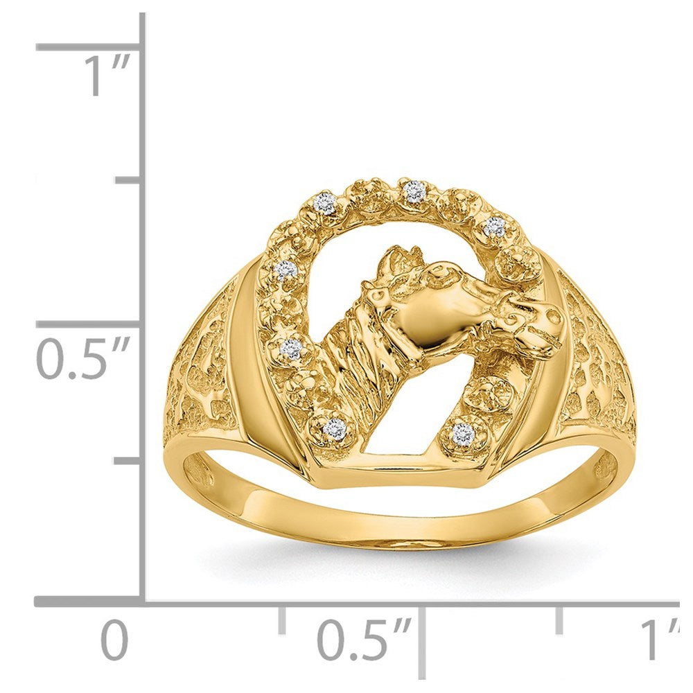 14k AA Diamond men's ring