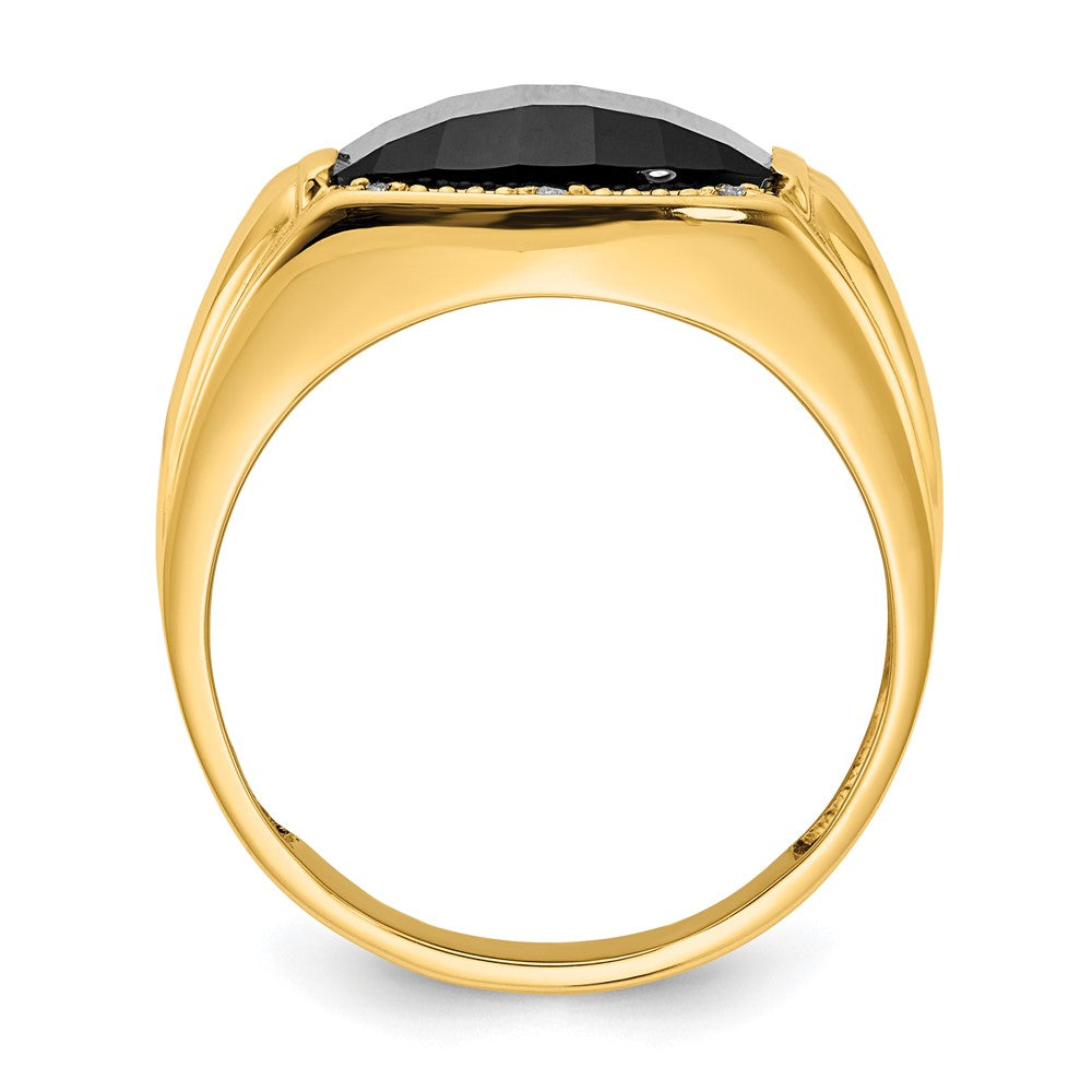 14k AA Diamond men's ring
