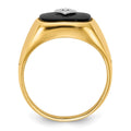 14k AAA Diamond men's ring