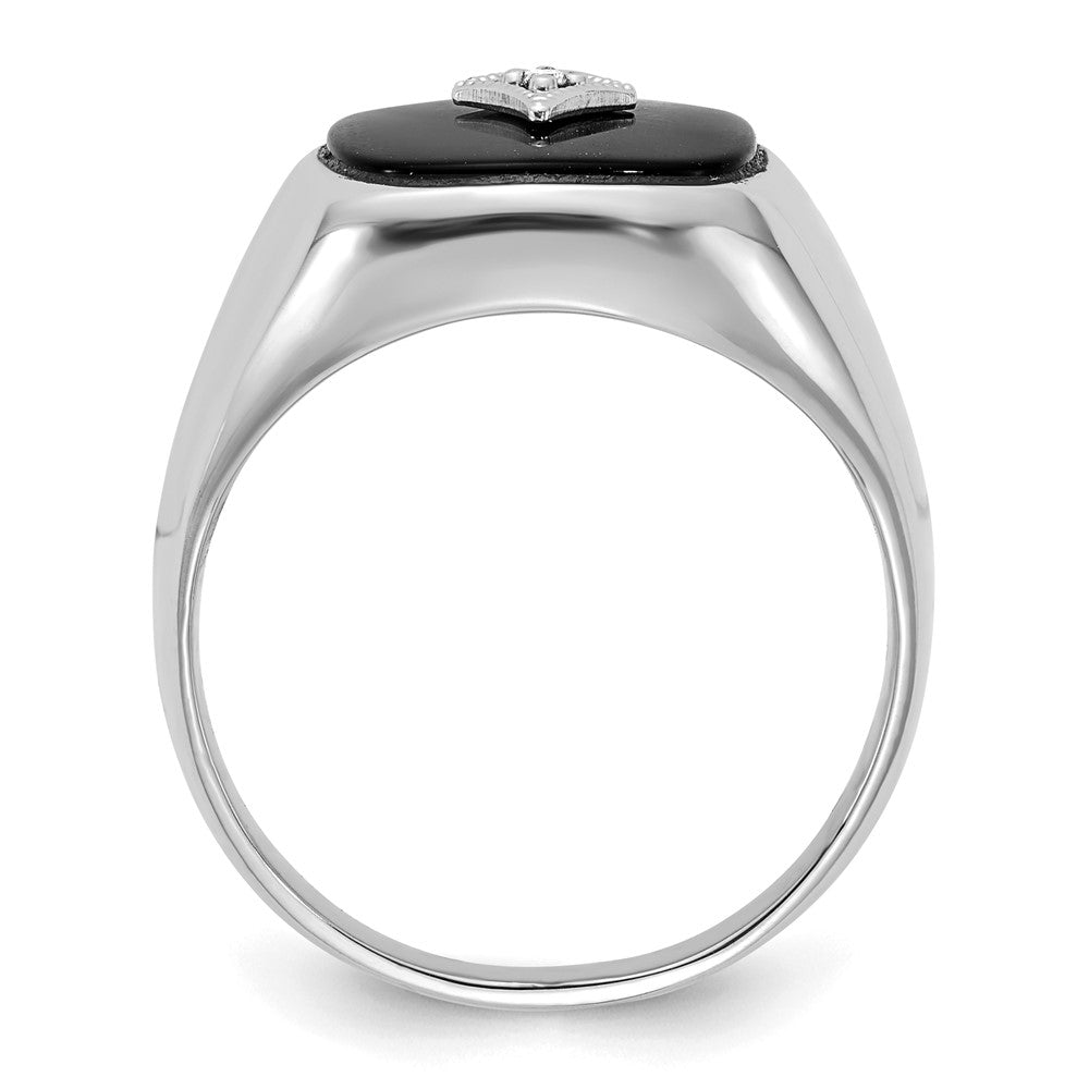 14k White Gold VS Diamond men's ring