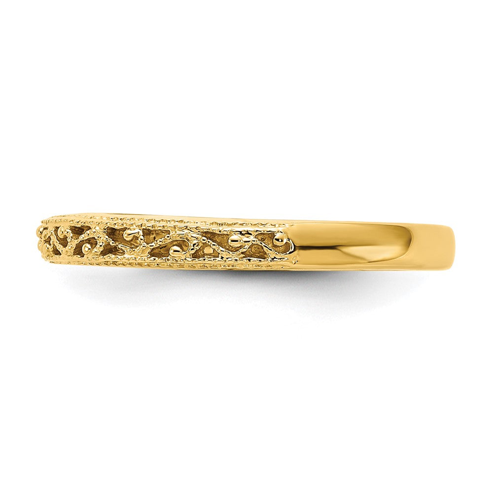 14k Filigree Band