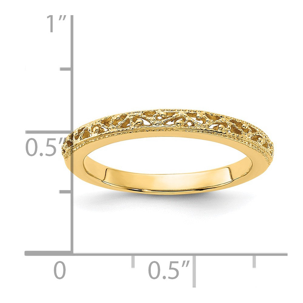 14k Filigree Band