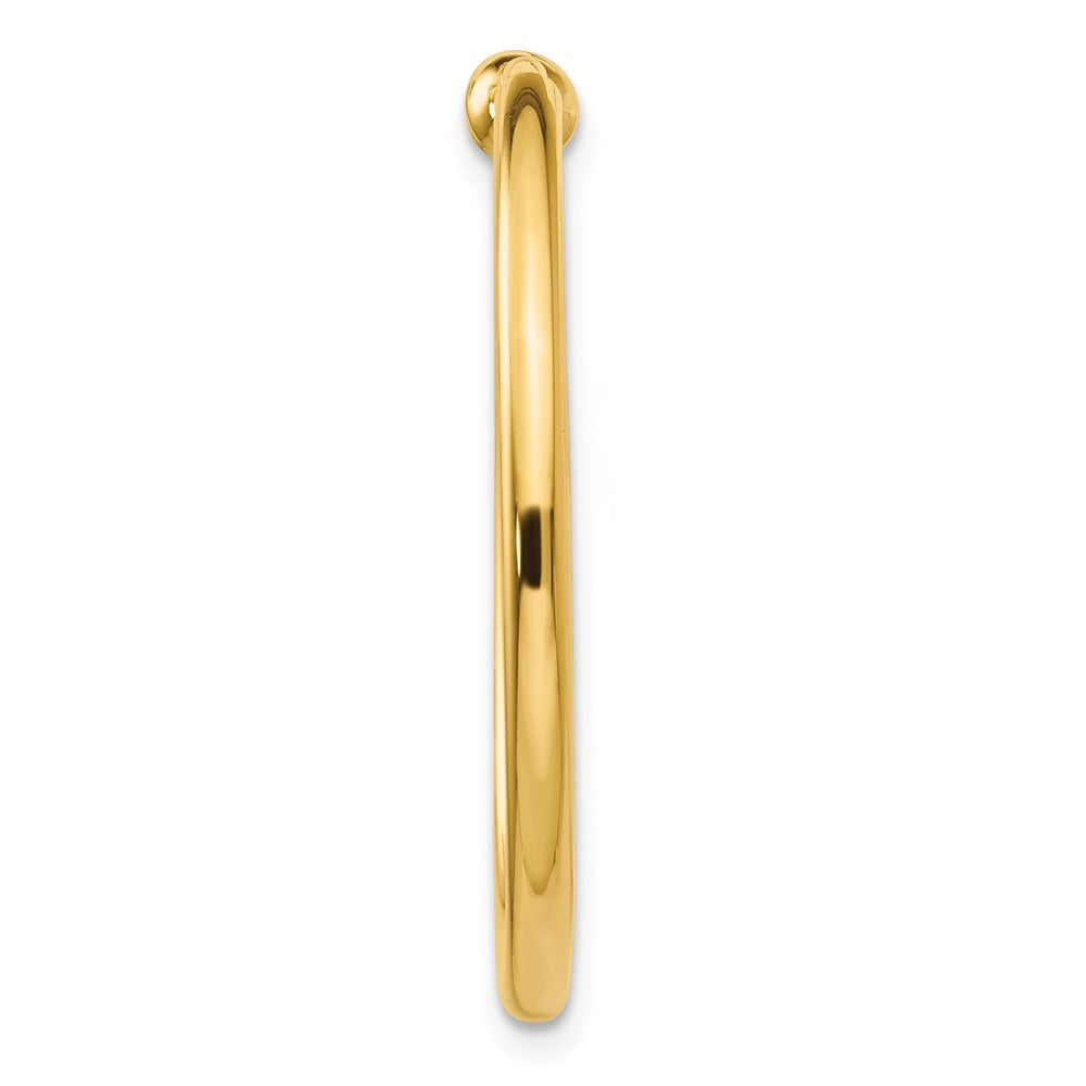 Single 14K Non-Pierced Hoop Earring