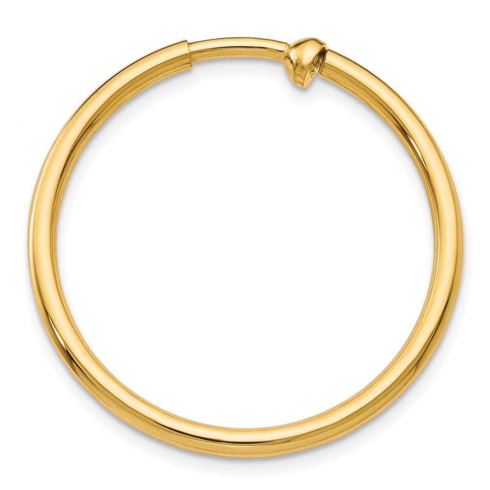 Single 14K Non-Pierced Hoop Earring
