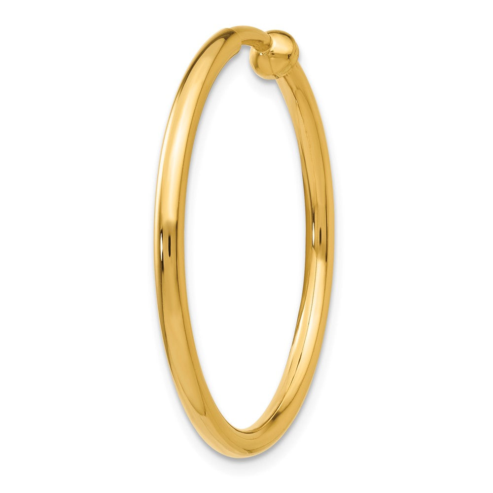Single 14K Non-Pierced Hoop Earring