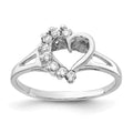 14k White Gold AAA Diamond ring