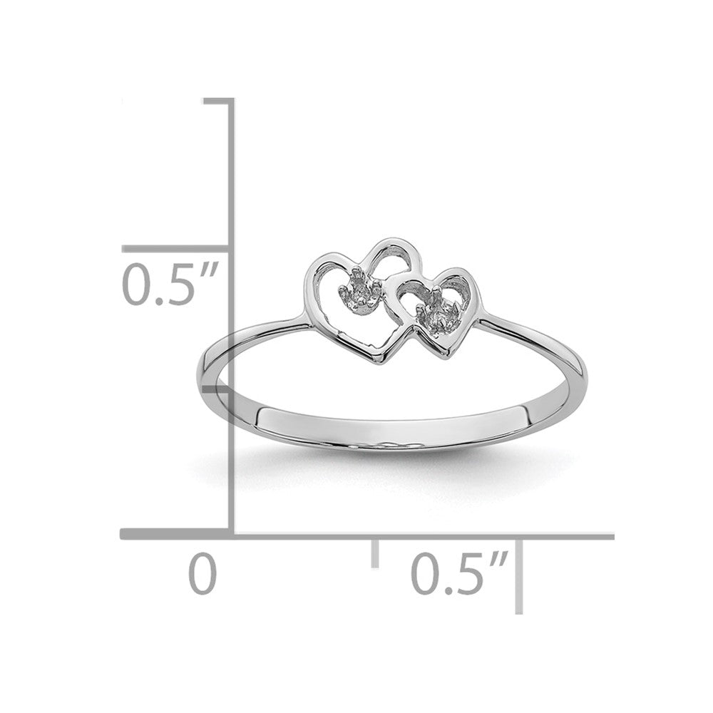 14k White Gold .03ct. Diamond Fancy Ring Mounting