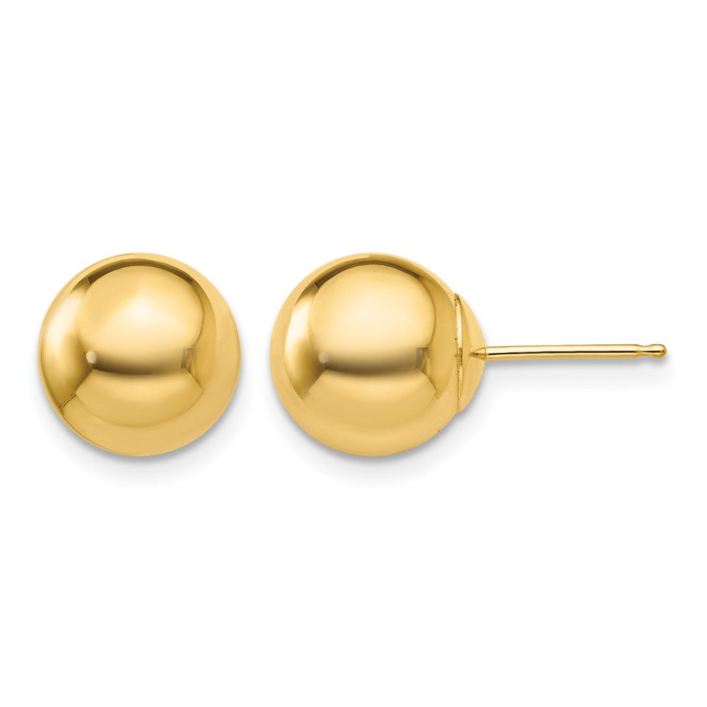 14k Polished 9mm Ball Post Earrings