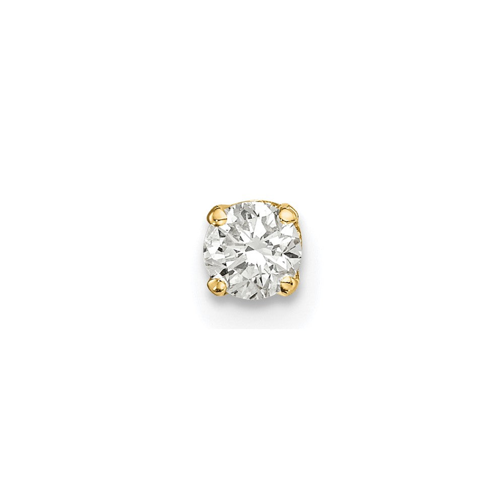 14k Single Stud Diamond Earring