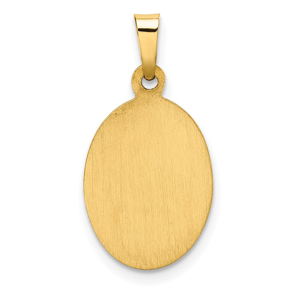 14k Hollow Our Lady Of Guadalupe Medal Charm