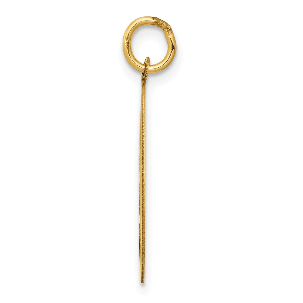 14k German Shepherd Disc Charm