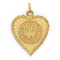 14K 50th ANNIVERSARY Charm