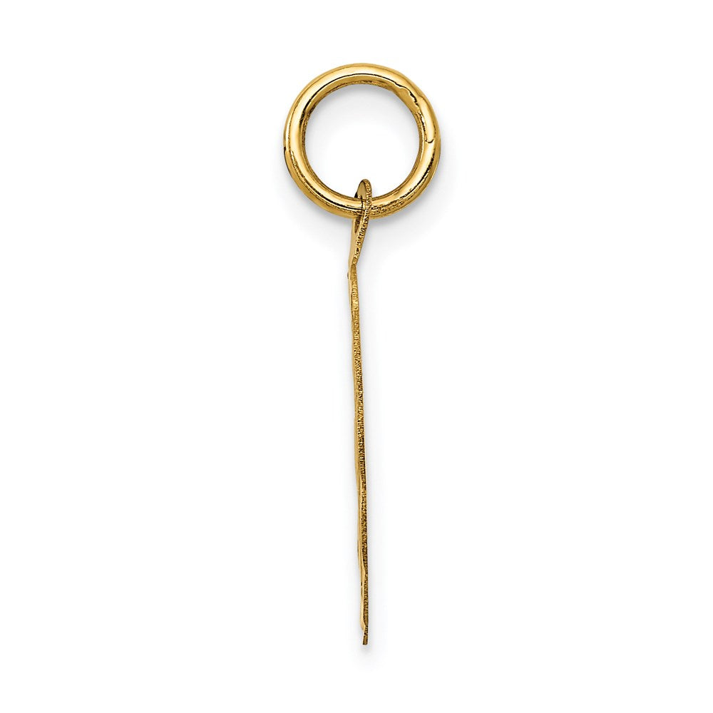 14k Polished IT’S A BOY Scalloped Disc Charm