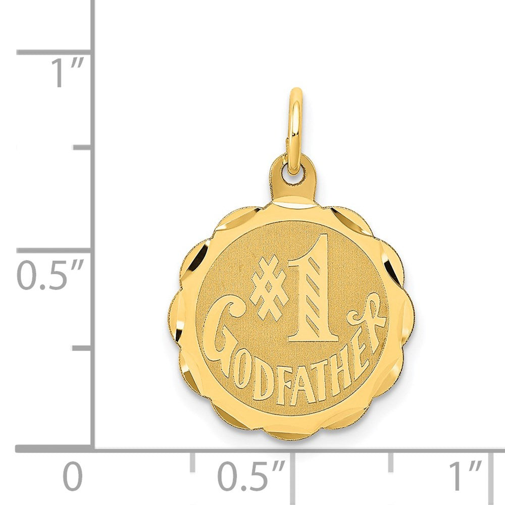 14k #1 GODFATHER Charm