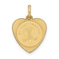 14k My Confirmation Heart Disc Charm