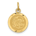 14k HAPPY BIRTHDAY Disc Charm