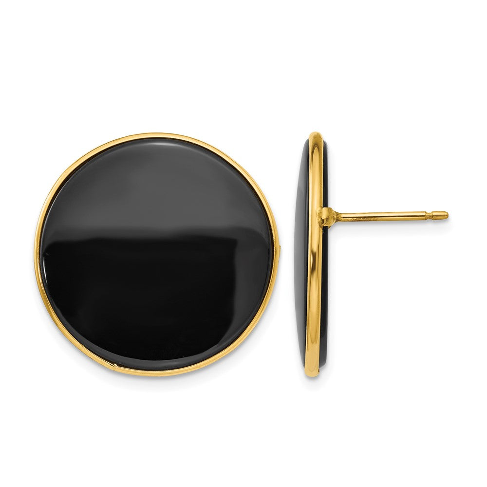14k Black Onyx Earrings