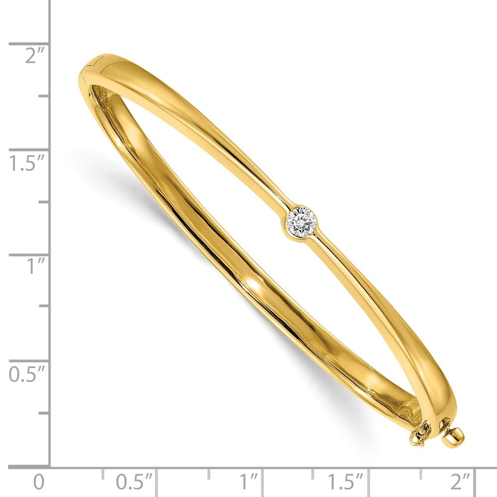 14k VS Diamond Hinged Bangle