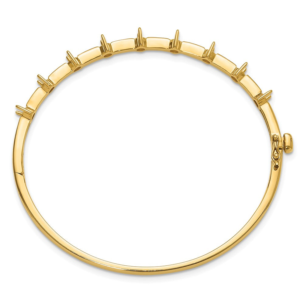 14k Hinged Bangle Bracelet Mounting