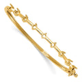 14k Hinged Bangle Bracelet Mounting
