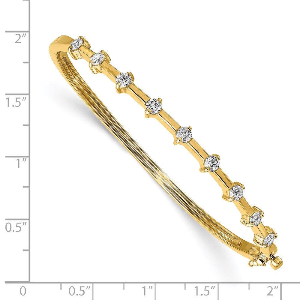 14k VS Diamond Hinged Bangle