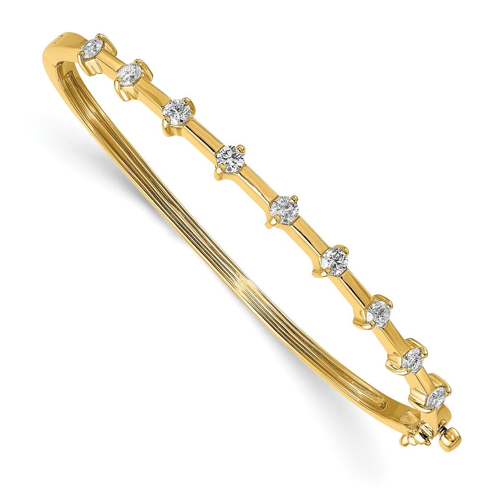 14k VS Diamond Hinged Bangle