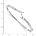 14k White Gold Hinged Bangle Bracelet Mounting