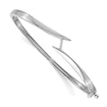 14k White Gold Hinged Bangle Bracelet Mounting
