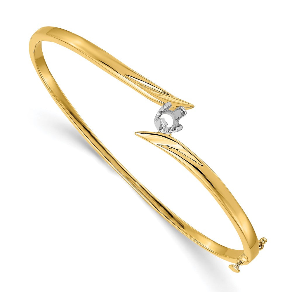 14k Two Tone Bangle Bracelet Mounting