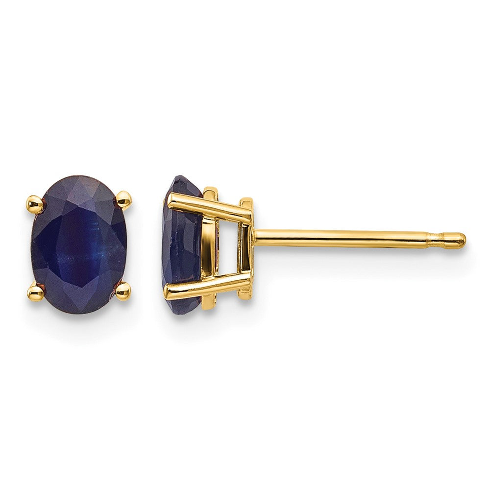 14k Sapphire Earrings - September