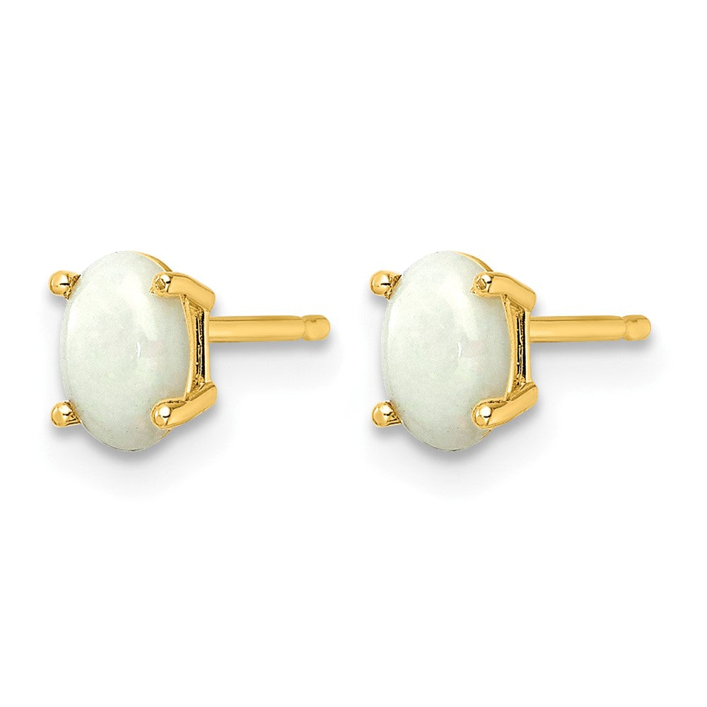 14k Opal Earrings - October