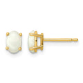 14k Opal Earrings - October