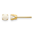 14k 4mm October/Opal Post Earrings