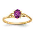 14k Rhodolite Garnet Birthstone Ring