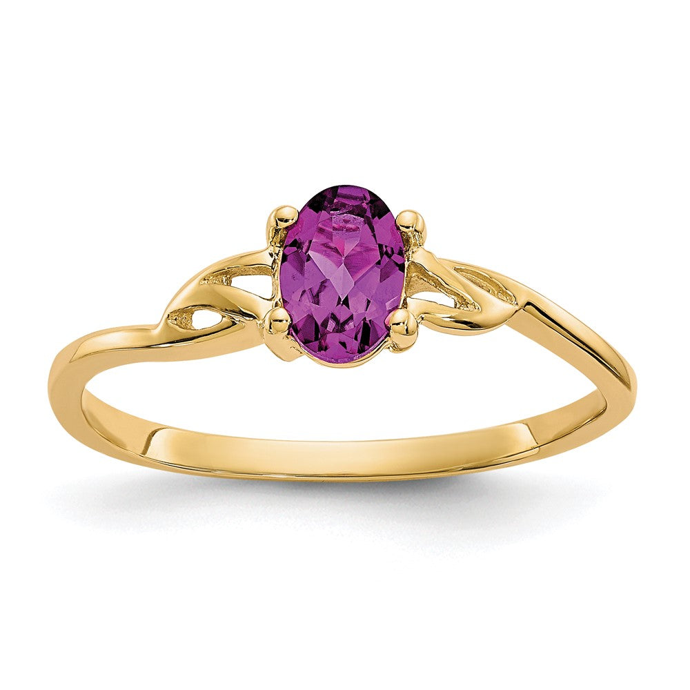 14k Rhodolite Garnet Birthstone Ring