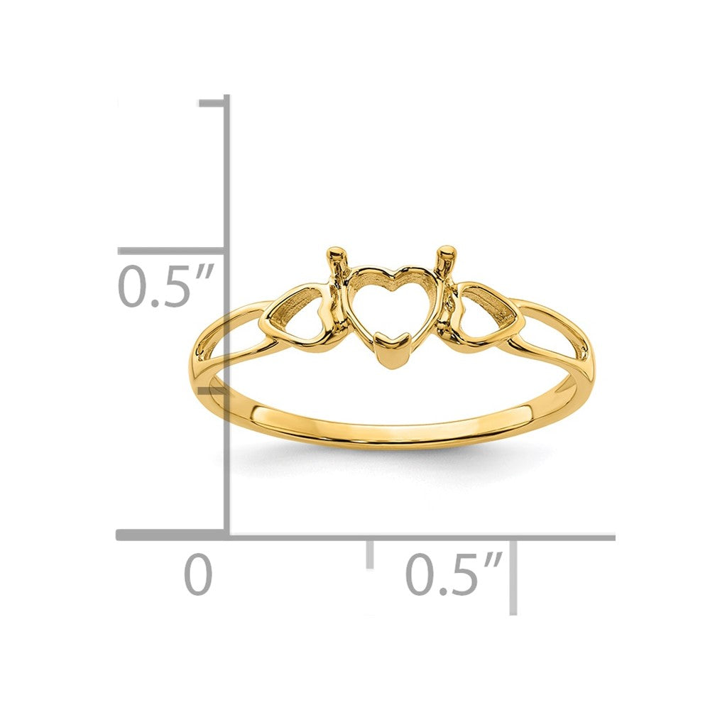14k Birthstone Ring Mounting