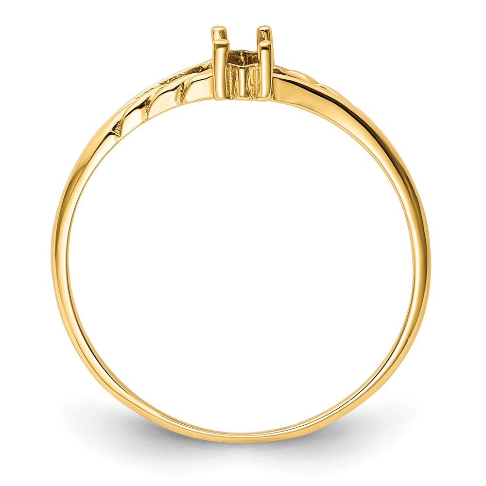 14k Birthstone Ring Mounting