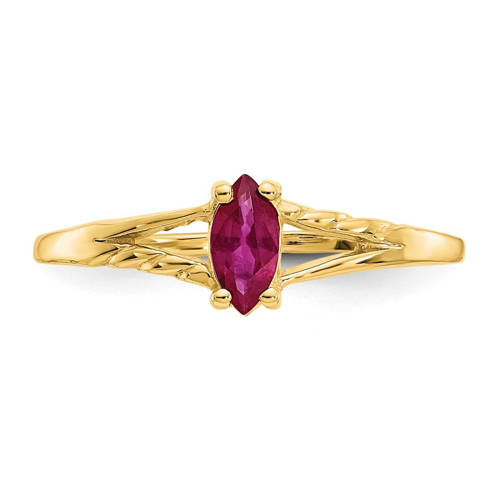 14k Ruby Birthstone Ring